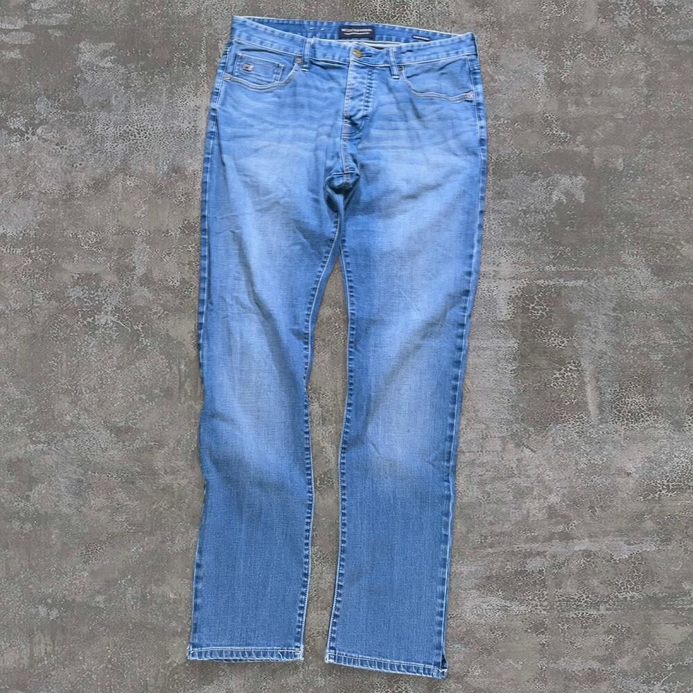 Scotch & Soda Men's 34x34 Ralston Slim Faded Light Wash Mid Rise Denim Jeans